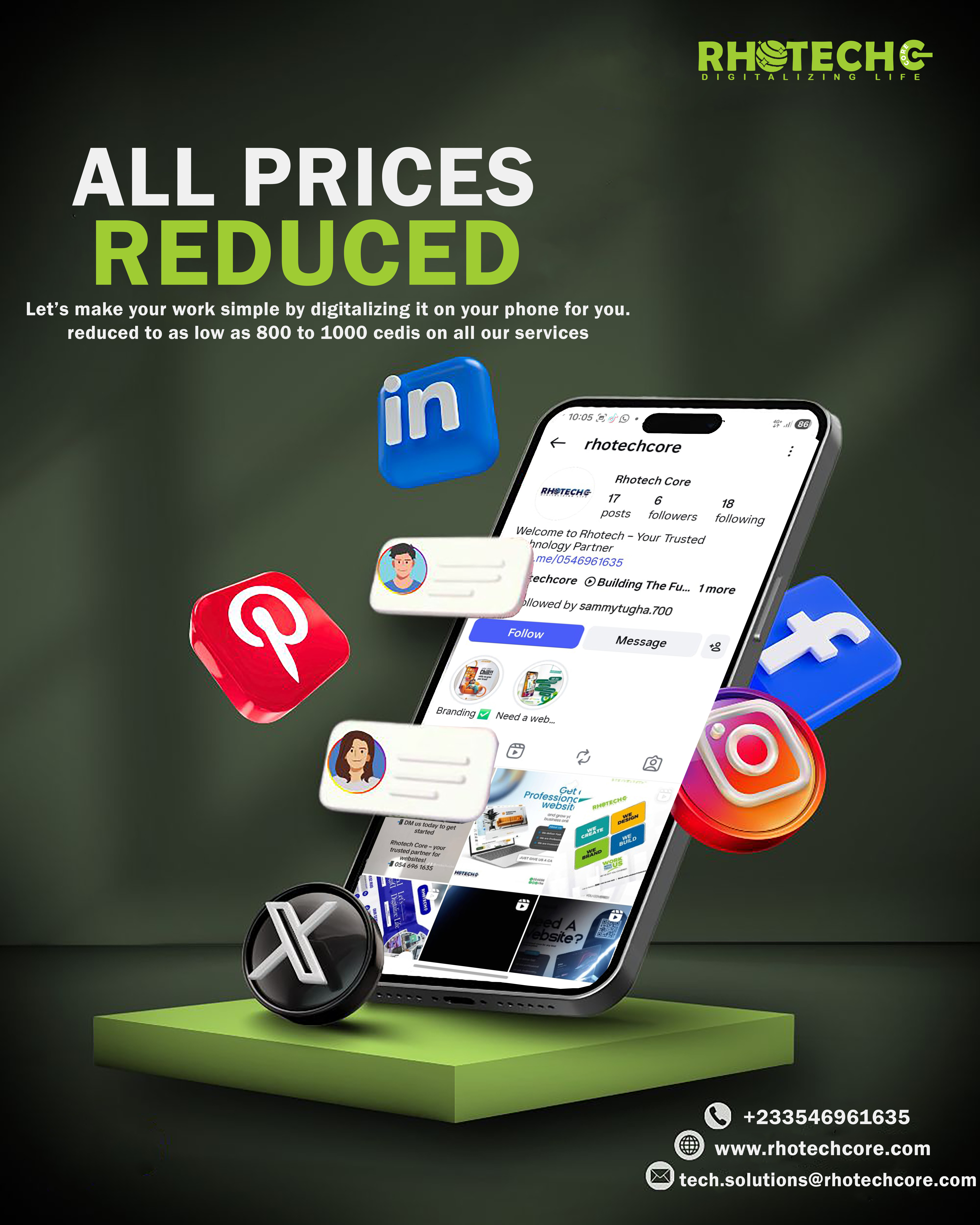 Rhotech Price Reduction Announcement